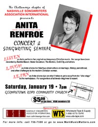Click to view a poster for the Anita Renfroe concert/seminar